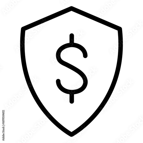 Secure Money Line Icon of Wallet Digital Icon Set