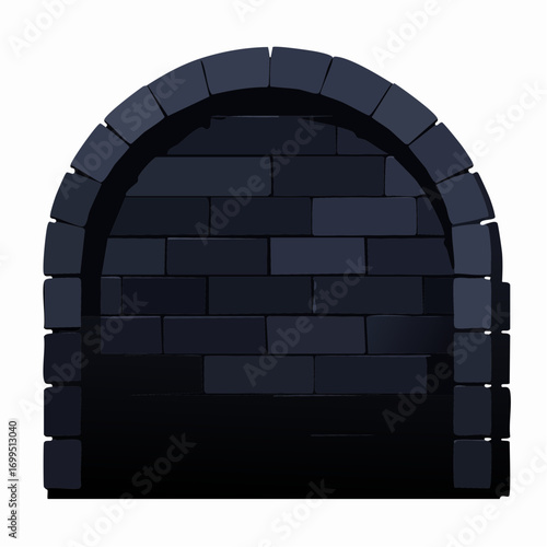 Brick Archway Vector Illustration