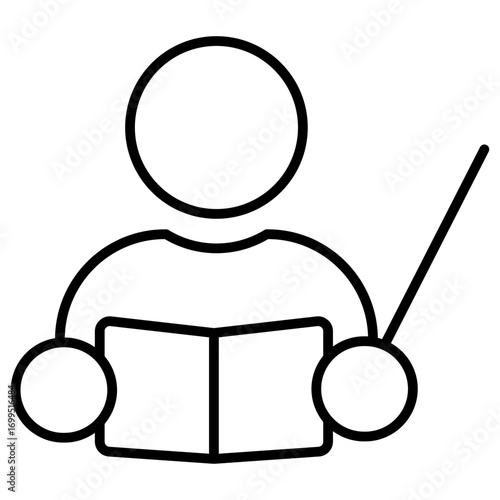 Lecturer Outline Icon
