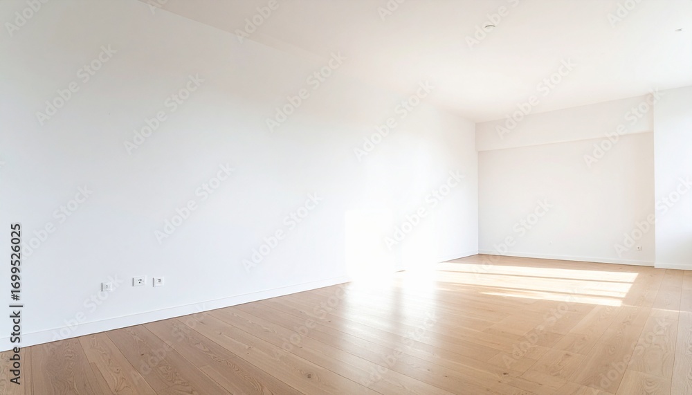 custom made wallpaper toronto digitalBright Empty Room with Hardwood Floor and Sunlight