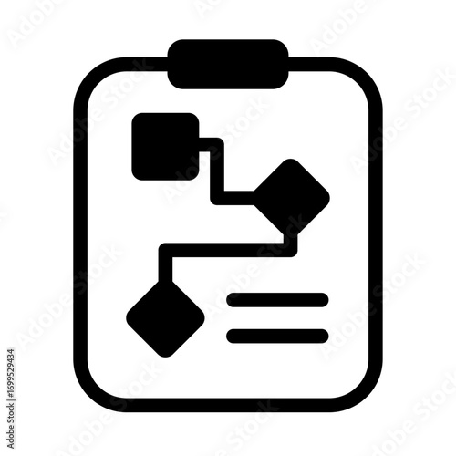 Game Workflow Line Icon of Game Development Icon Set