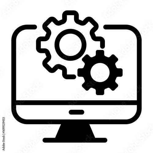 Game Development Line Icon of Game Development Icon Set