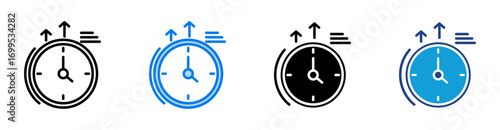 detection icon set multiple style collection