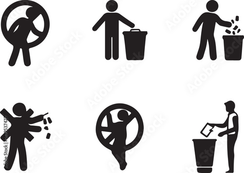 Gender signs: male and female people symbols for business success vector illustration