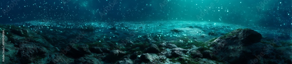 Obraz premium Underwater hdr panorama ocean depths nature