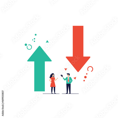 Business growth and decline market trends analysis and financial performance evaluation
