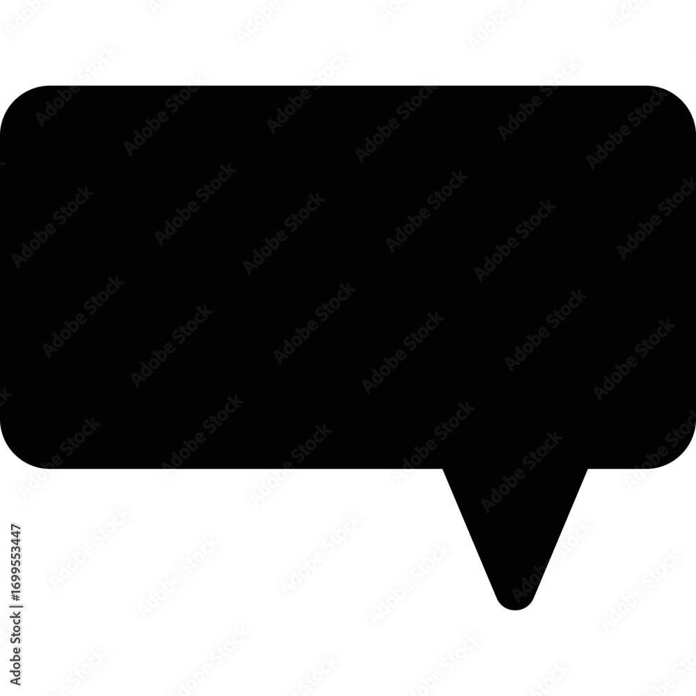 Fototapeta premium Pictogram Speech Message Symbol