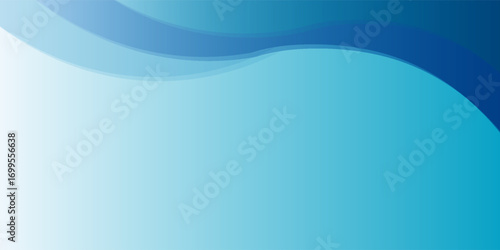 Modern abstract blue sky gradient background with waves. vector illustration eps 10.