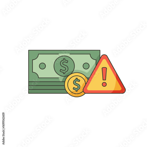 The Warning of Financial Risk: A Cautionary Icon of Money and Danger