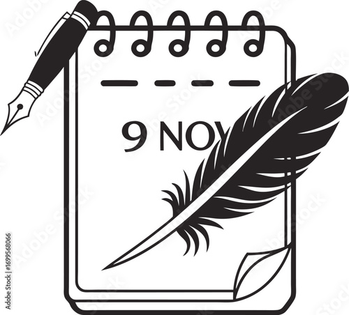 feather and ink