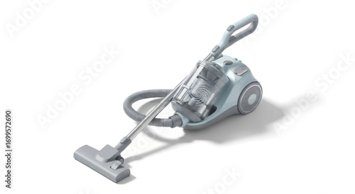 Vacuum Cleaner Isolated on White Background for Domestic Cleaning Tasks