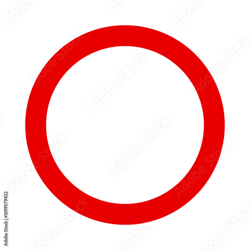 Free Download Simple red circle or ring - GFXLoad