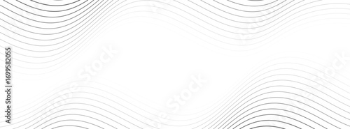 Banner background wave line shape.black line.simple design.abstract memphis