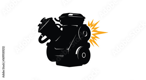a black pressure washer emitting a powerful water stream