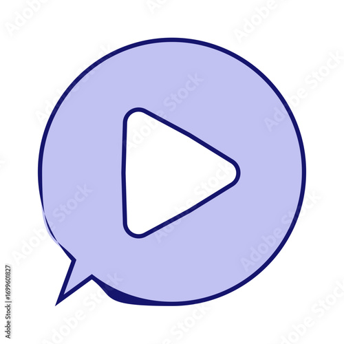 Vector Illustration of Content Creator Girl with Laptop and Social Media Elements