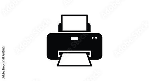 a printer icon showing paper input and output slots