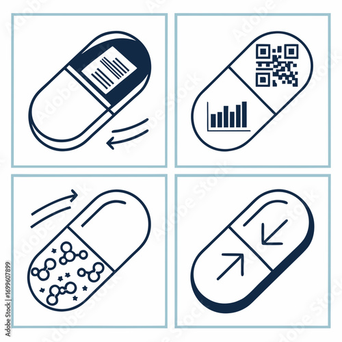 medical icons set