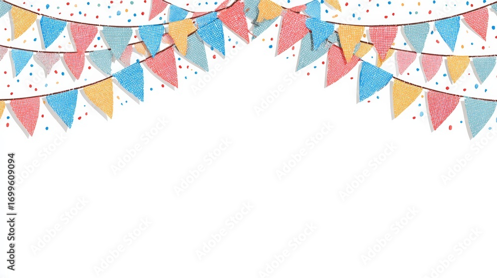 Fototapeta premium birthday invitation banner template.
