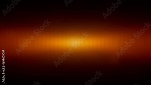 Abstract digital art featuring a fiery gradient of warm hues pixelated and expanding horizontally across the frame with a bright central glow