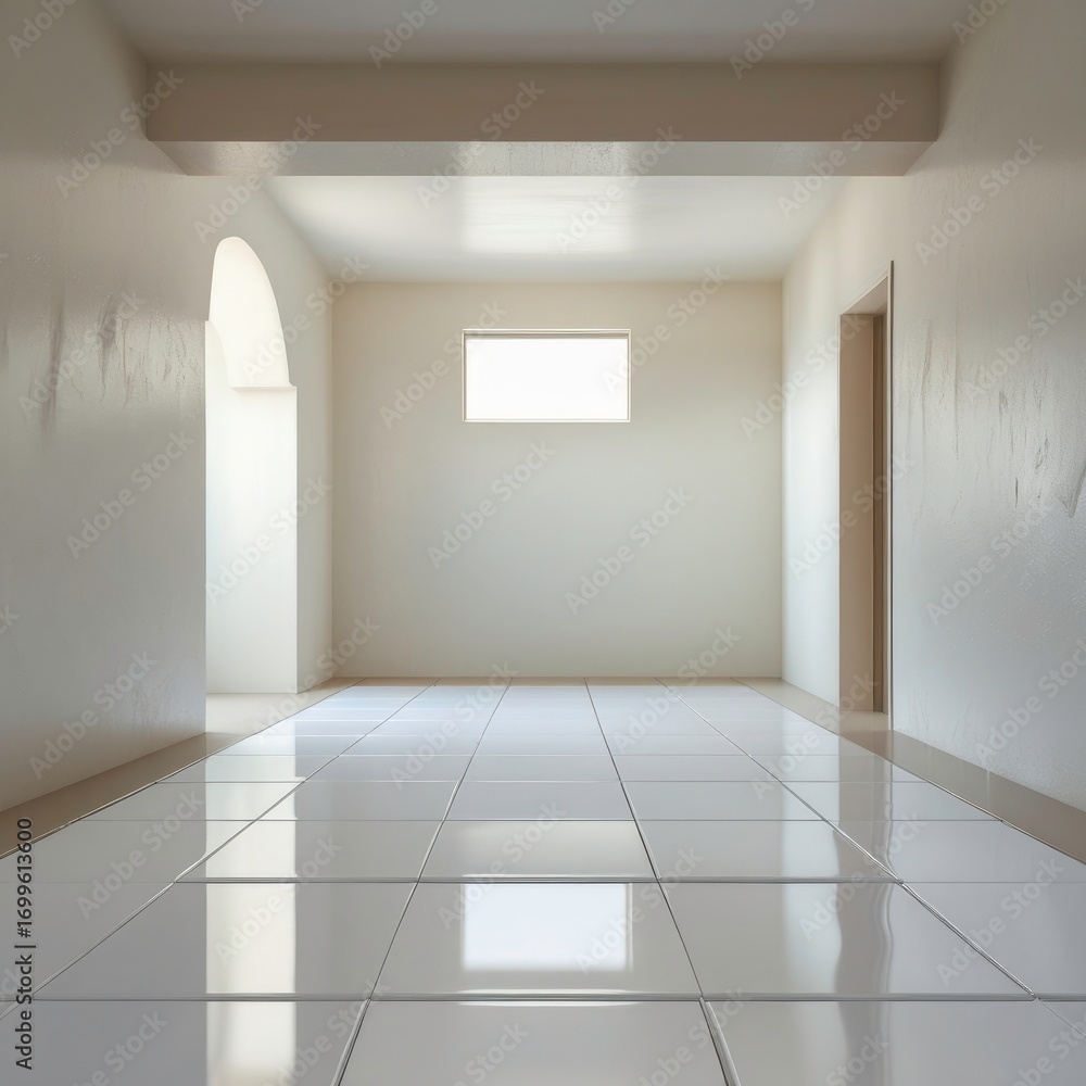 Obraz premium empty white room