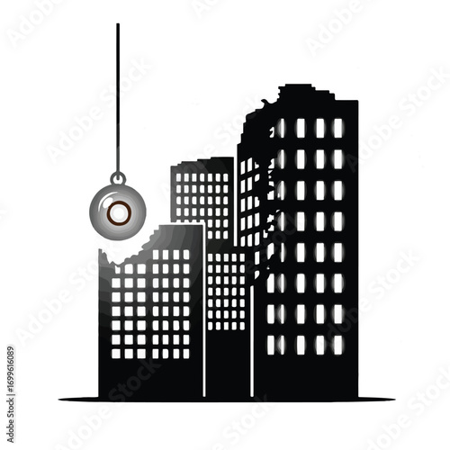 city buildings vector illustration