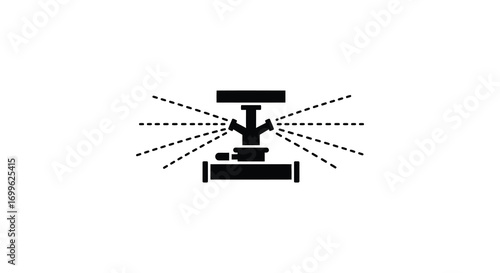 a robotic arm emitting dotted lines illustrating motion