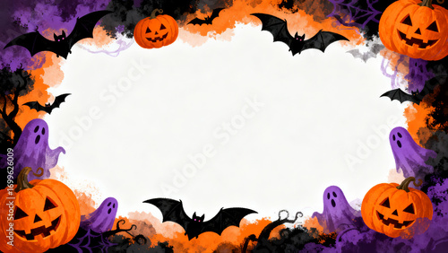 Halloween Themed Decorative Border