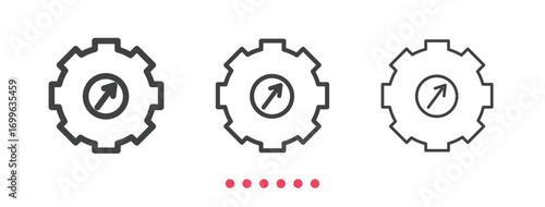 Productivity icon. Thin line icon vector