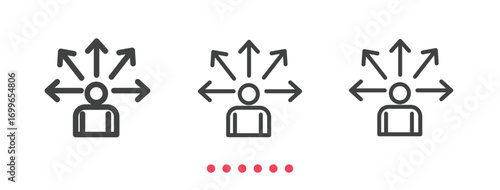 Abilities icon. Thin line icon vector