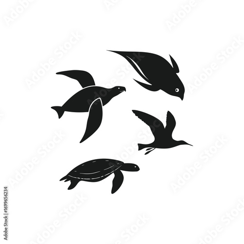 silhouette of a fish