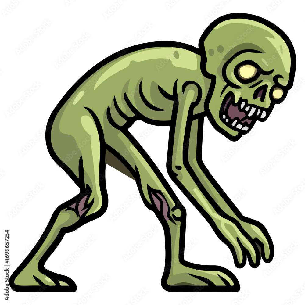 Obraz premium zombie, costume, halloween, vector, festival, transparent background, icon, horror, monster, evil, isolated, scary, dark, fear, dead, death, tattoo, Crawling zombies, crawling