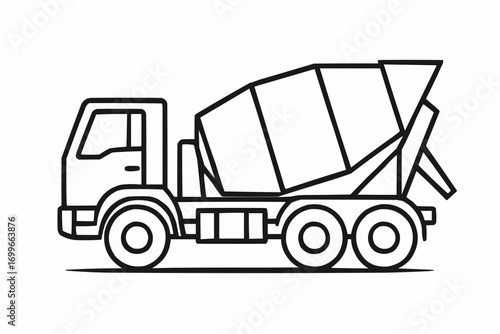 Hand truck with a green car hauling a red trailer