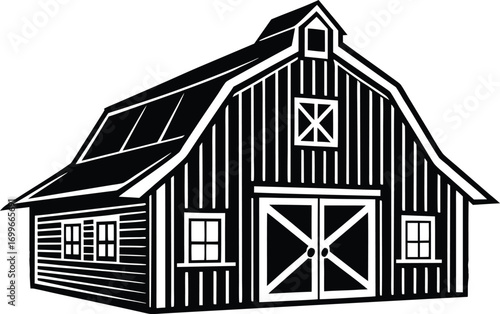 barn vector icon