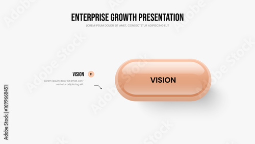 Digital Profile Slide Design Vector Illustration. Financial Introduction One Step Infographic Slideshow Template. Business Development 1 Option Diagram Frame Layout.