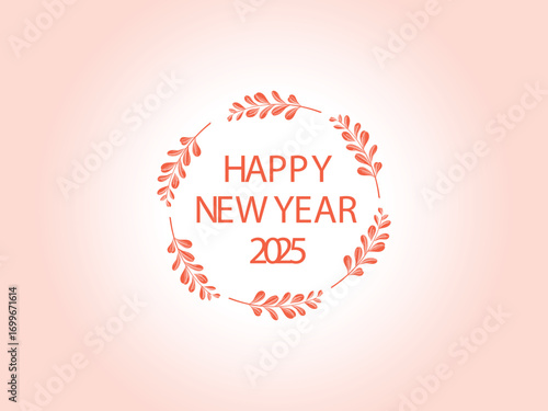 Festive happy new 2023 year background illustration decorated with doodle floral art, celebratory elements and decorative design perfect for greeting cards and invitations