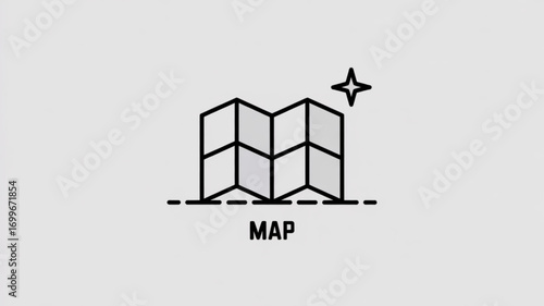 Sea breeze illustration of a boat on the water with text above it on a