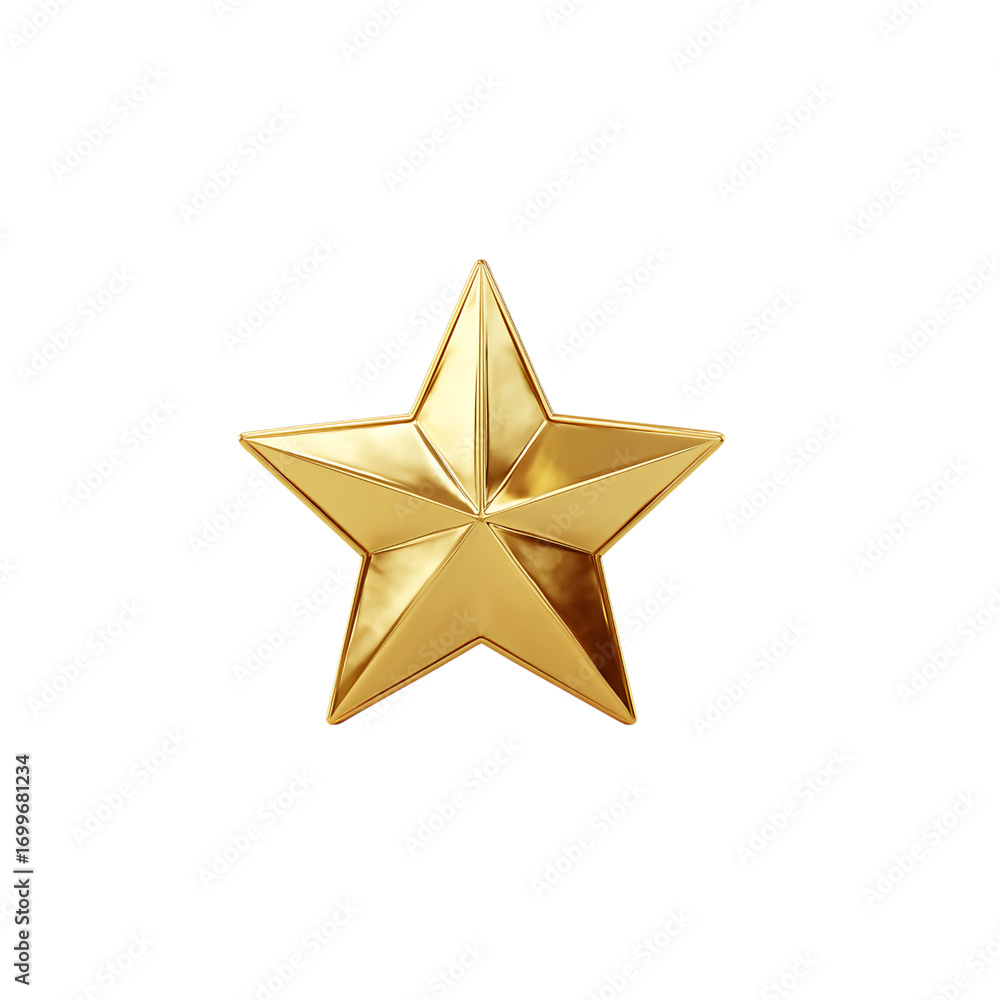 Obraz premium Shimmering golden star award symbolizing achievement excellence success and recognition for outstanding performance