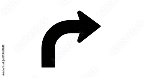 Right turn arrow graphic