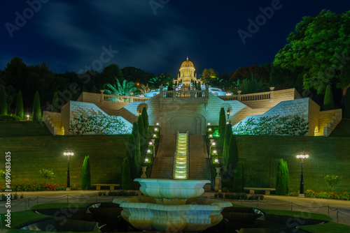 Bahai shrine and gardens, in Haifa