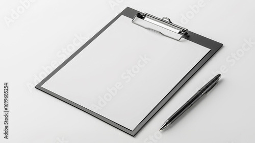 Wallpaper Mural The folder and the office pen isolated on a white background Torontodigital.ca