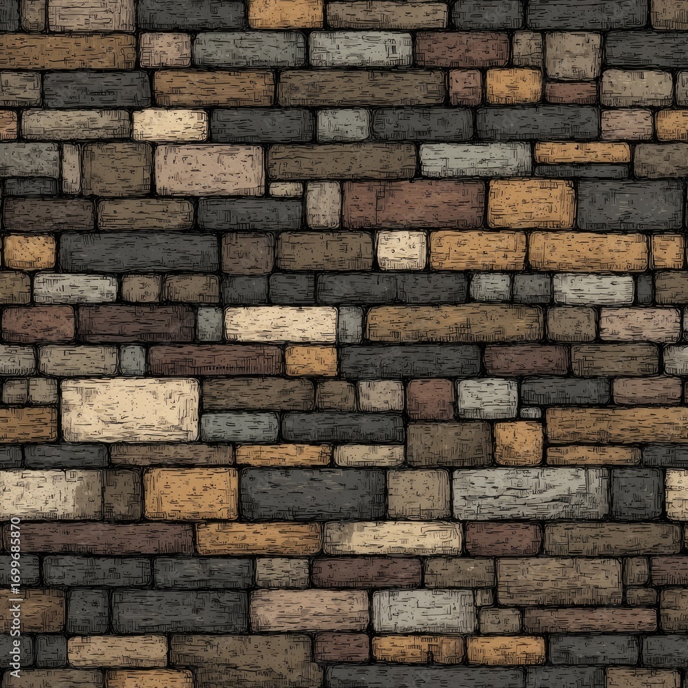 Obraz premium Rustic Brick Wall Texture