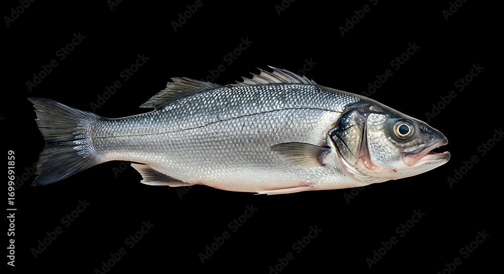 Obraz premium Sea Bass: Dark Elegance