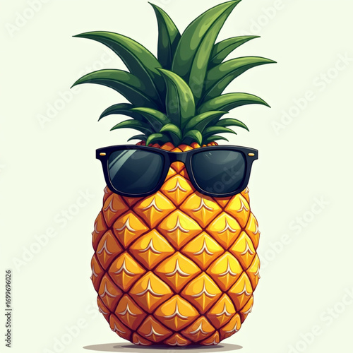pineapple on a white background