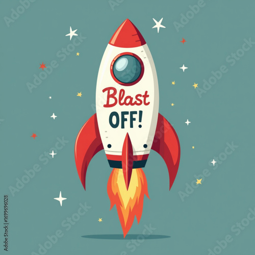 rocket in space