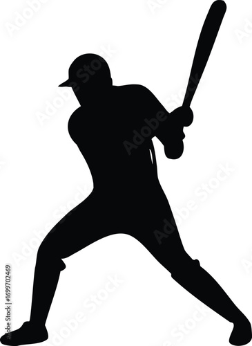 cricket player batsman playing short logo silhouette vector