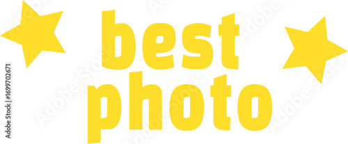 Celebrate your best photos with this fun golden badge for social media and creative projects