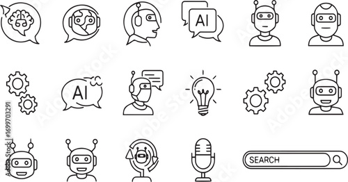 set of hand drawn icons for design