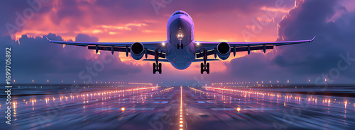 airport runway, AI generated