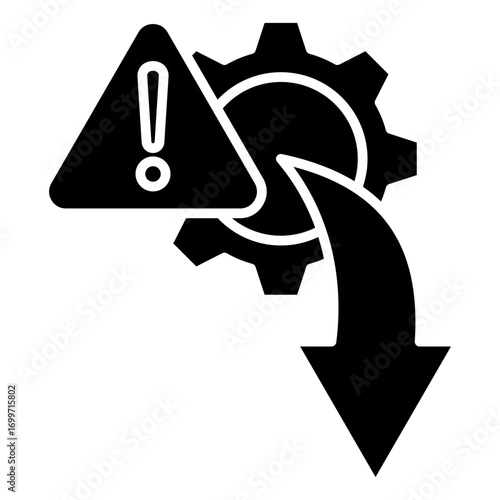 Error Reduction Glyph Icon