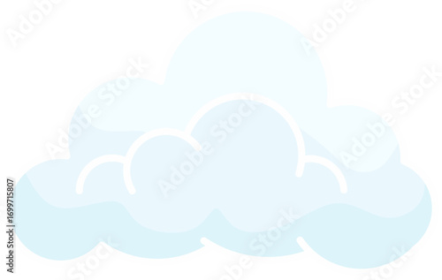 vector illustration of cloud